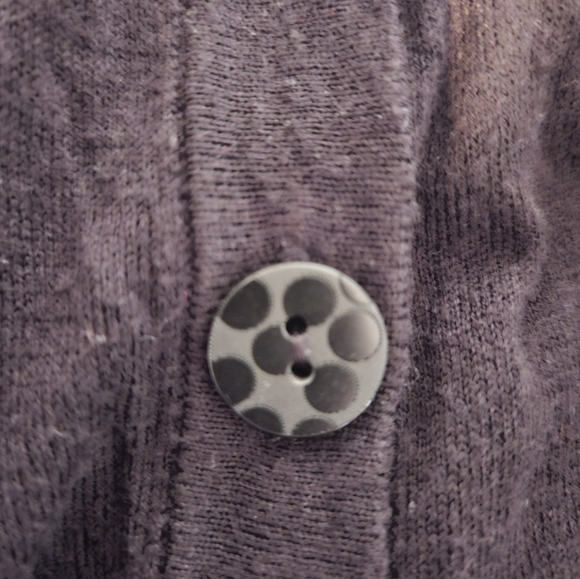 August Silk Black Cocktail Cardigan with Sheer Polk Dots - Picture 6 of 8